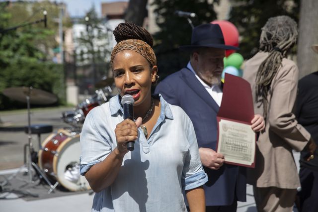Former Councilmember Council Member Laurie Cumbo at One Crown Heights Festival in August 2021. Cumbo was appointed by Mayor Eric Adams to run the Department of Cultural Affairs.